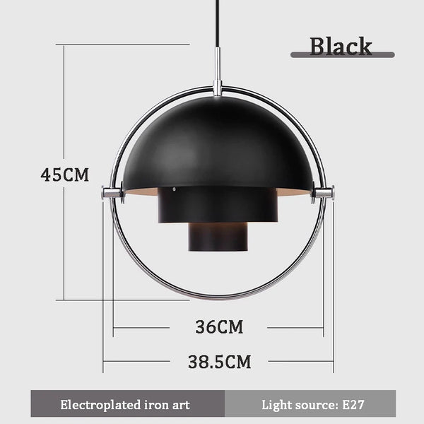 Polished Wrought Iron LED Dining Table Chandeliers