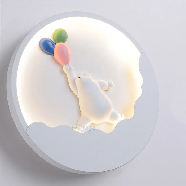 Cartoon Bear Rabbit Wall Lamps