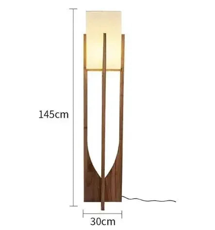 Nordic wooden floor lamps