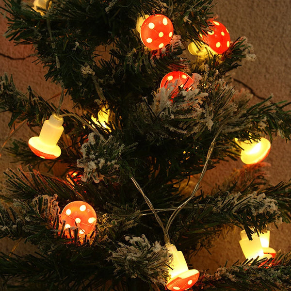 Mushroom LED fairy lights