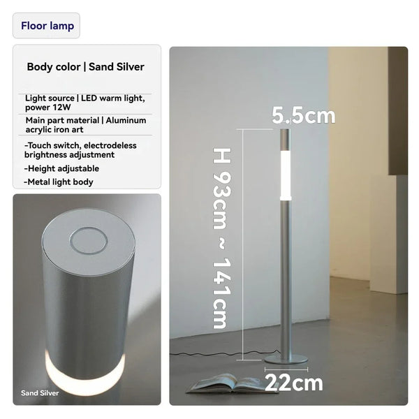 Nordic minimalist floor lamp, Italy, creative touch, vertical floor lamp