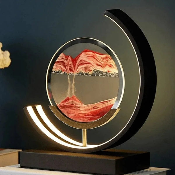 Hourglass table lamp