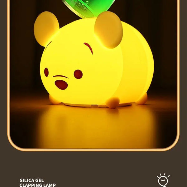 Disney Cartoon Cute Alien Night Light Silicone Bedside Lamp