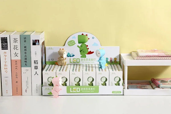 Mini Foldable Magnetic Dinosaur Night Light Battery Operated LED Lamp