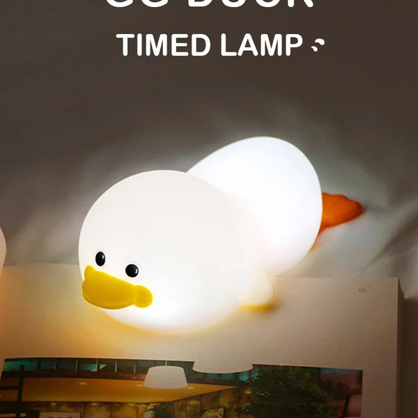 Cute silicone duck lamp