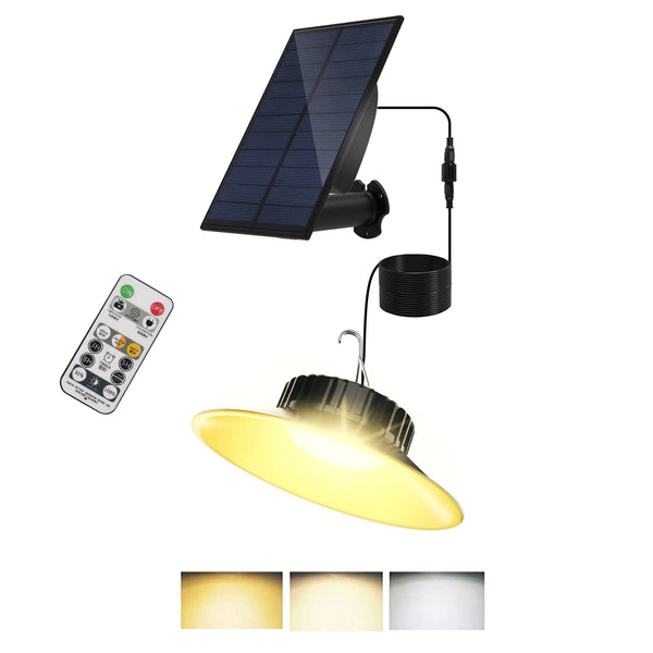 Solar pendant 1/2 units with remote control for indoor and outdoor areas