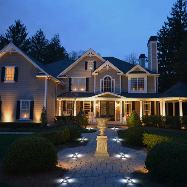 8PCS Solar Underground Deck Lights β IP65 Waterproof LED Spotlights for Garden, Lawn & Street Decor