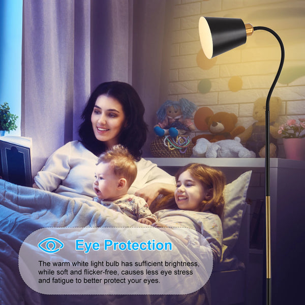 Modern and simple iron LED floor lamp