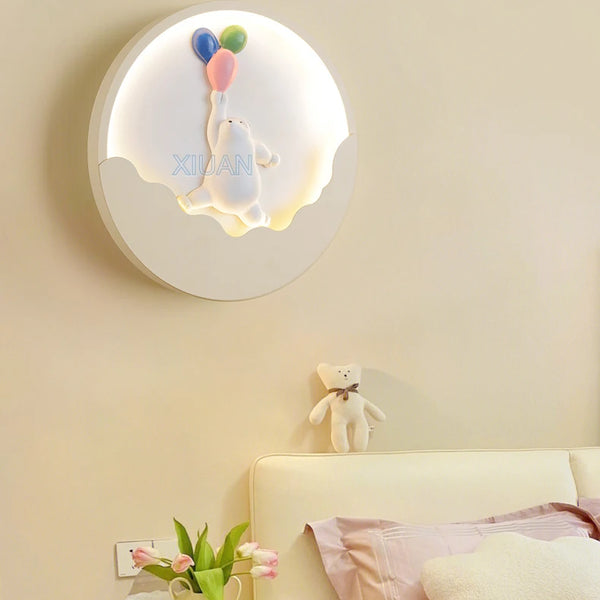 Cartoon Bear Rabbit Wall Lamps