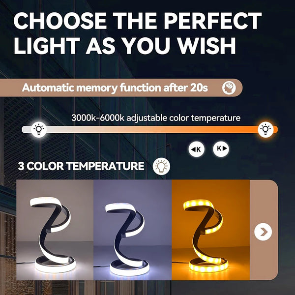 1pc Unique Creative Table Lamp, USB Power Supply - Three-tone Light