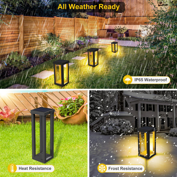 T-SUN Solar Garden Lights – LED Landscape Lighting, IP65 Waterproof for Lawn, Patio & Walkways