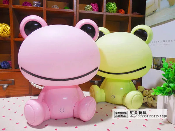 Cute silicone lamp frog