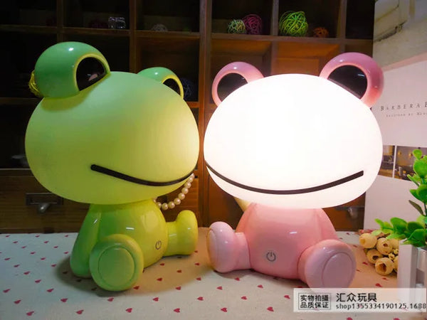 Cute silicone lamp frog
