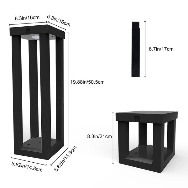 T-SUN Solar Garden Lights – LED Landscape Lighting, IP65 Waterproof for Lawn, Patio & Walkways