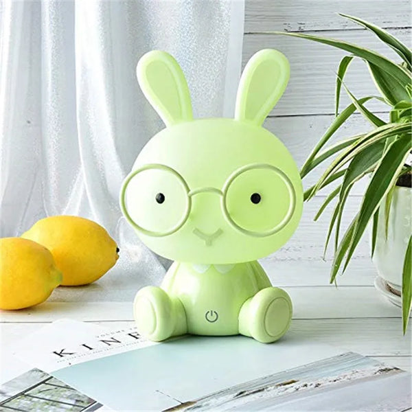 Touch-sensitive LED rabbit night light
