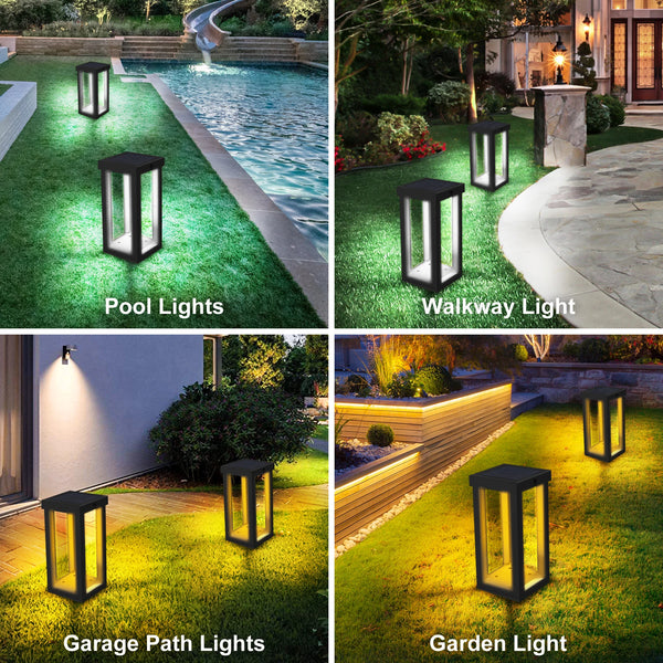 T-SUN Solar Garden Lights – LED Landscape Lighting, IP65 Waterproof for Lawn, Patio & Walkways