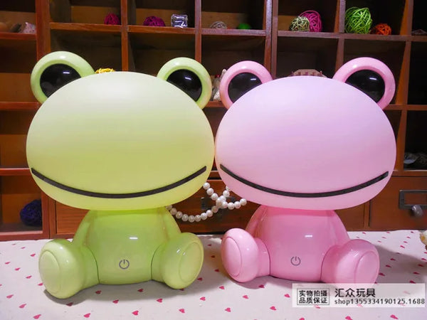 Cute silicone lamp frog