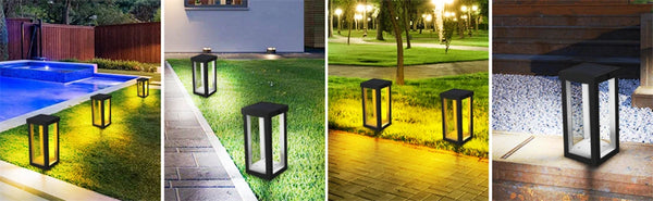 T-SUN Solar Garden Lights – LED Landscape Lighting, IP65 Waterproof for Lawn, Patio & Walkways