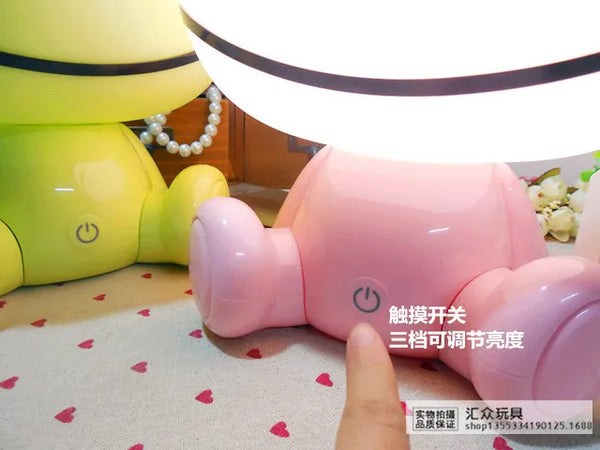 Cute silicone lamp frog