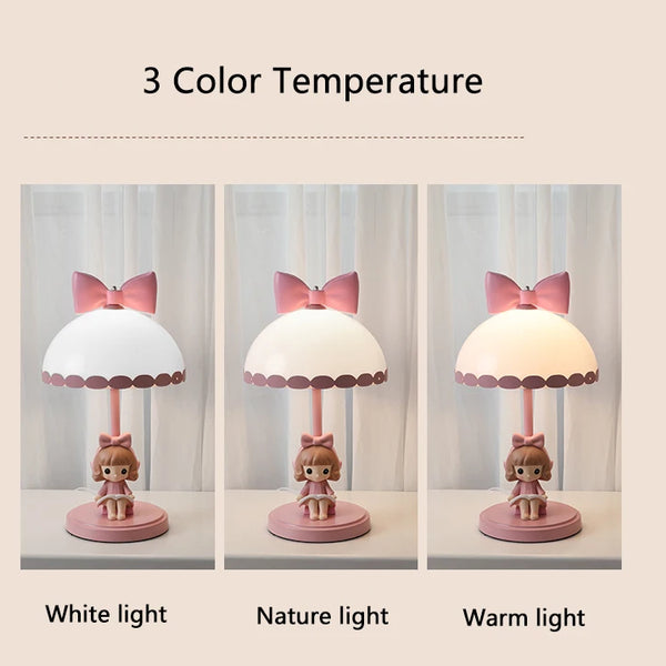 Bedside table lamps for princess bedroom