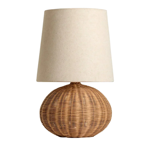 Retro Wabi-sabi Table Lamp, Medieval Wicker, Office Designer, Home Decor, Japanese Fabric Lamp