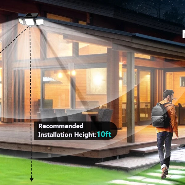 IP65 Waterproof Outdoor Solar Light, 210LED 2500LM Motion Sensor Security Light for Porch, Garage, Yard Entrance, Patio