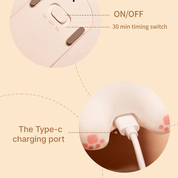 Cute silicone bunny lamp with big face