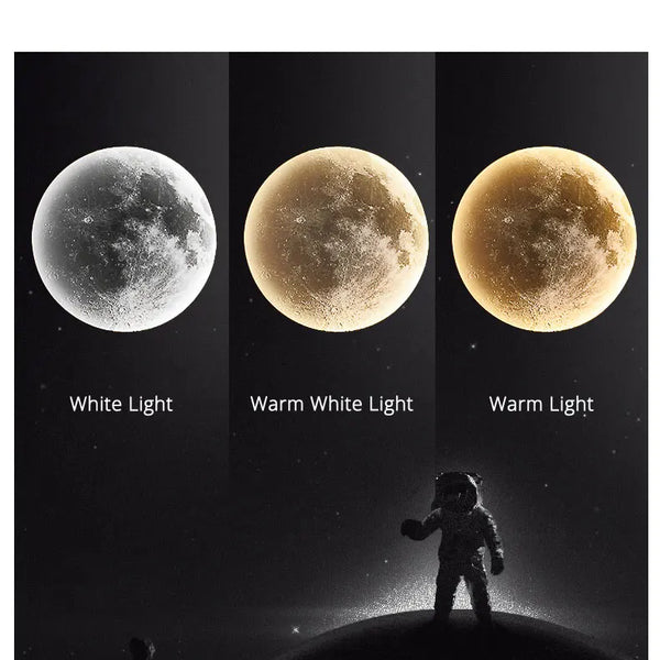 Minimalist moon wall lamp