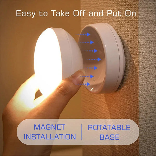 Wireless Rotating LED Motion Sensor Night Light