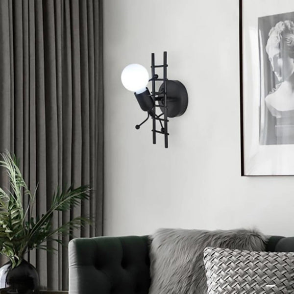 Retro style LED wall light