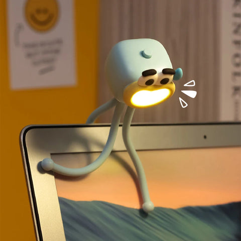 Mini adjustable octopus-shaped table lamp