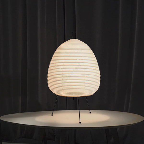 Japanese design paper LED table lamp