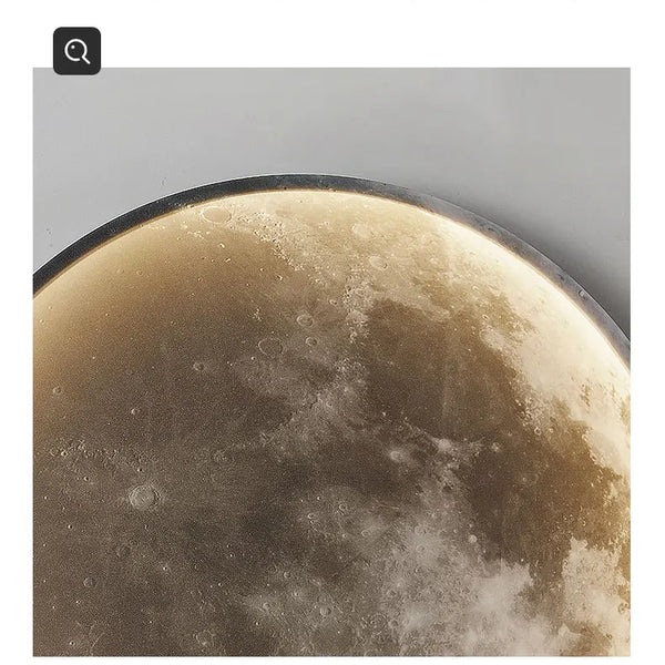 Minimalist moon wall lamp
