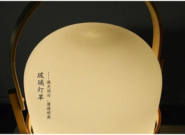 Simple wooden floor lamp for living room