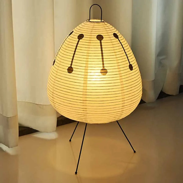 Japanese design paper LED table lamp