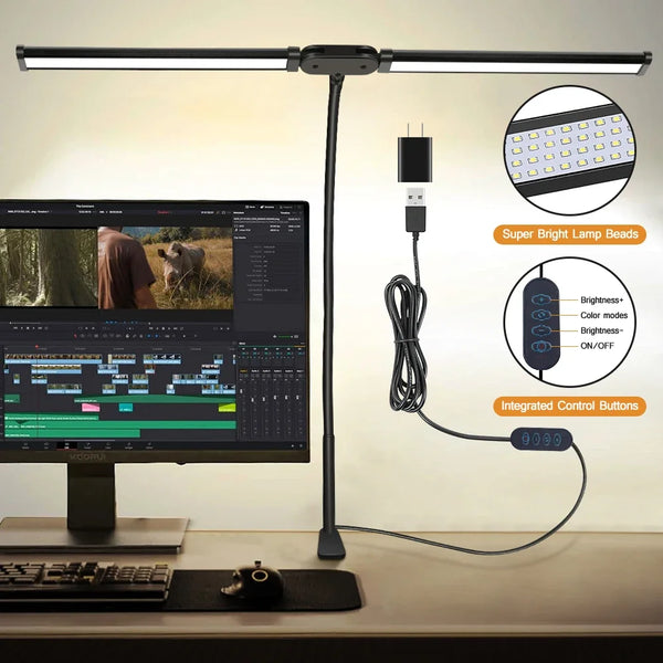 LED desk lamp for PC monitor