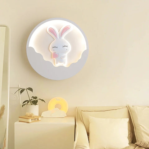 Cartoon Bear Rabbit Wall Lamps