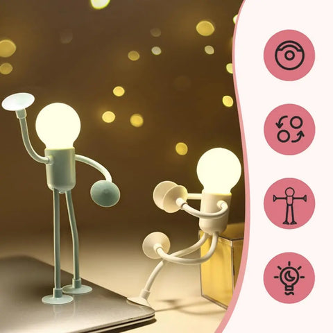 DIY funny button-shaped night lights