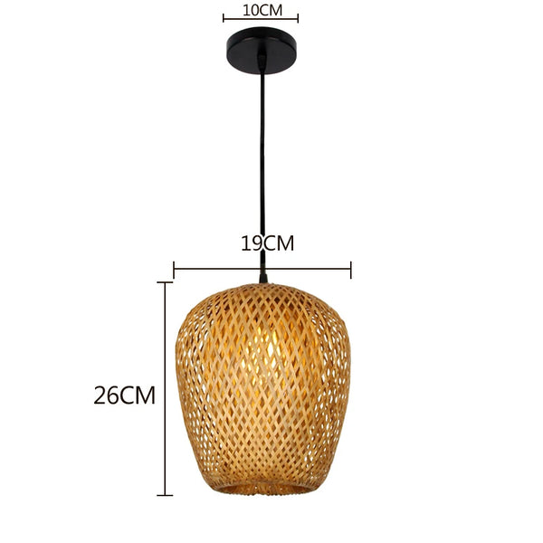 Chinese style hand-knitted bamboo pendant lights