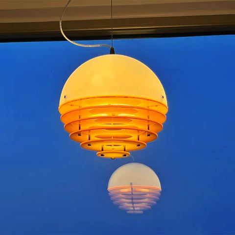 Modern Nordic sunset light acrylic glass pendant light indoor chandelier