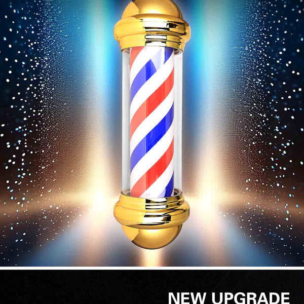 Cylindrical rotating light for beauty salon