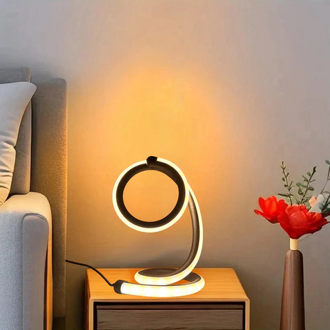 creative table lamp with creative design art style