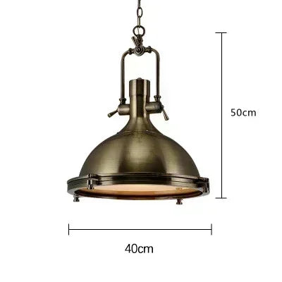 Nordic, retro, industrial, nostalgic LED pendant light