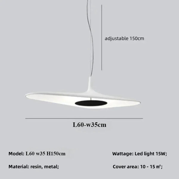 Nordic style modern pendant light irregular resin LED lamp