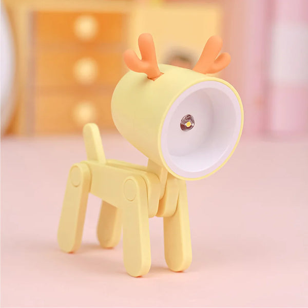 Mini LED Foldable Table Night Light Cute Animal Light