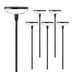 6Pack Solar Garden/Path Lights, 40Lumens, 14Hrs, 31" Tall, Auto On/Off for Yard/Patio/Path/Lawn