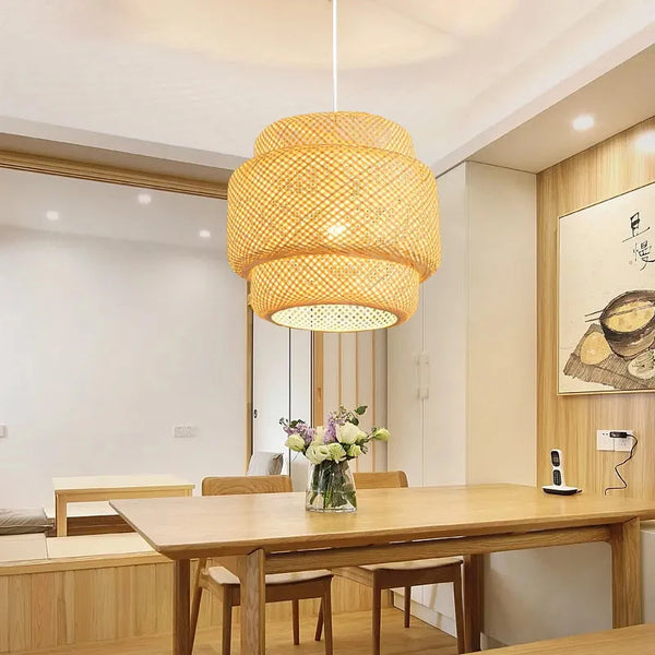 30cm Modern Handmade Bamboo Pendant Light