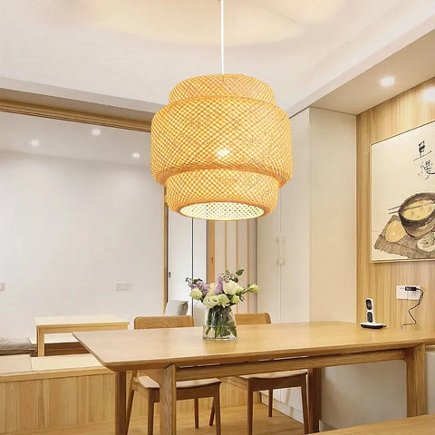 30cm Modern Handmade Bamboo Pendant Light
