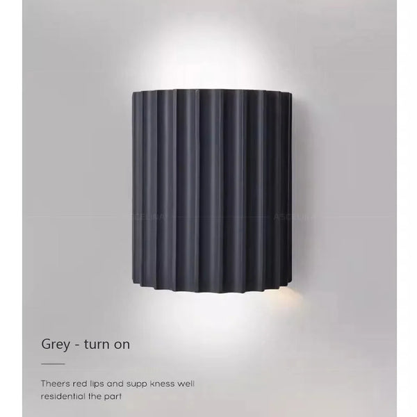 Nordic minimalist resin LED wall light