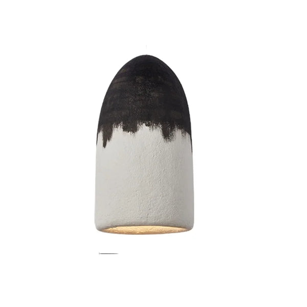 Modern black and white Wabi Sabi pendant light